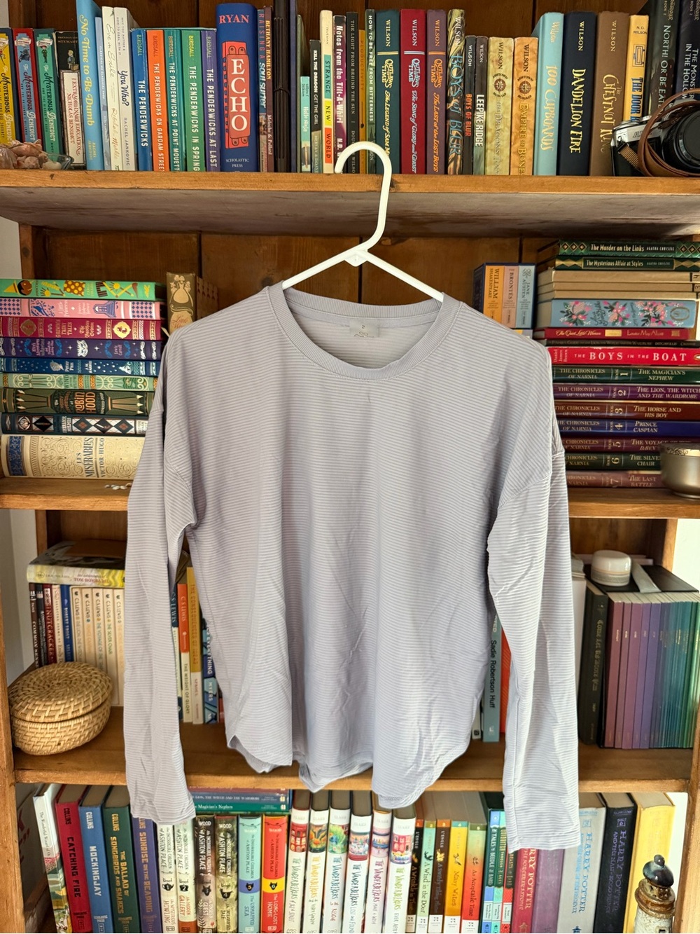 Light Lavender Long Sleeve Crew Tee